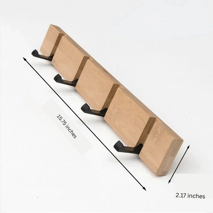 Skanto | Wall-Mounted Wooden Hanger with Hidden Hooks