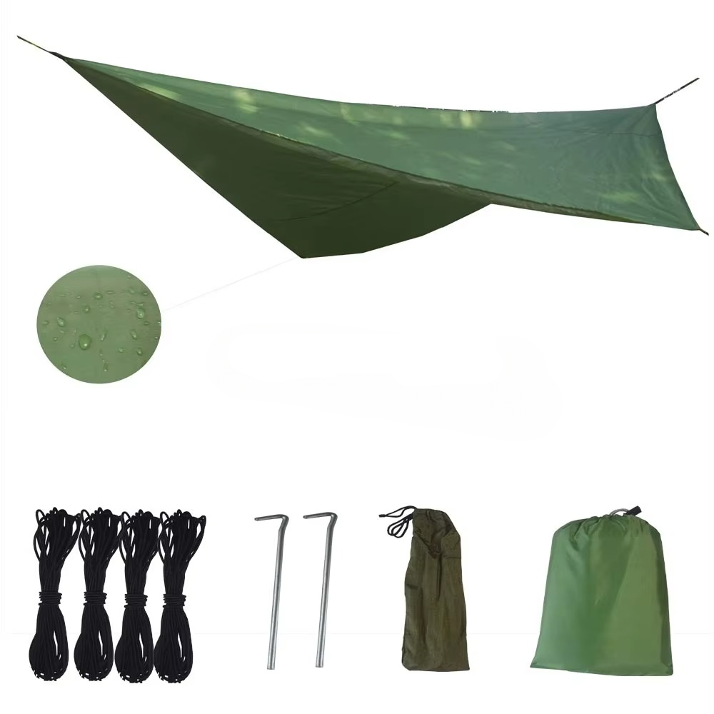 Skanto | 2-Person Outdoor Hammock with Mosquito Net - Portable Parachute Fabric Camping Bed