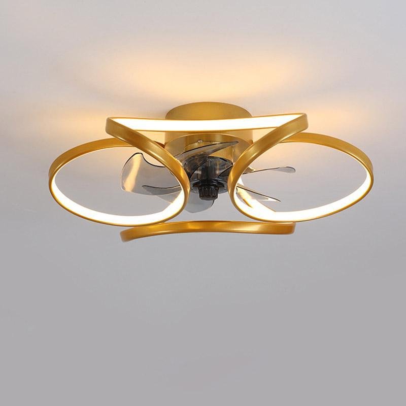 Skanto | Stylish LED Ceiling Fan with Remote Control and Flower Decoration