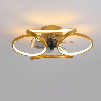 Skanto | Stylish LED Ceiling Fan with Remote Control and Flower Decoration