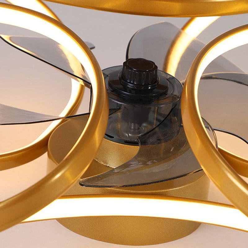 Skanto | Stylish LED Ceiling Fan with Remote Control and Flower Decoration