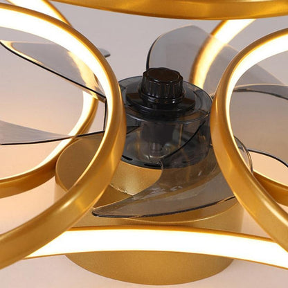 Skanto | Stylish LED Ceiling Fan with Remote Control and Flower Decoration