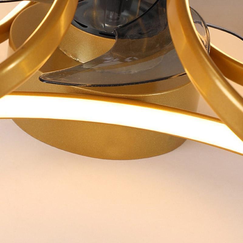 Skanto | Stylish LED Ceiling Fan with Remote Control and Flower Decoration