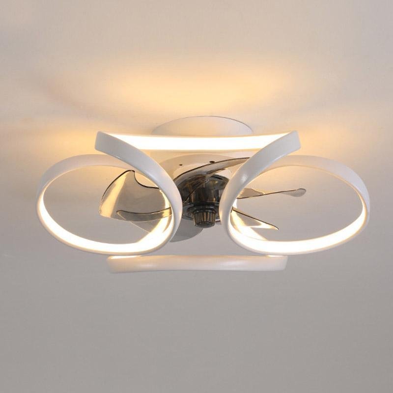Skanto | Stylish LED Ceiling Fan with Remote Control and Flower Decoration