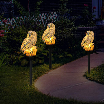 Environmentally friendly Solar Owl Garden Lights (2-pack)