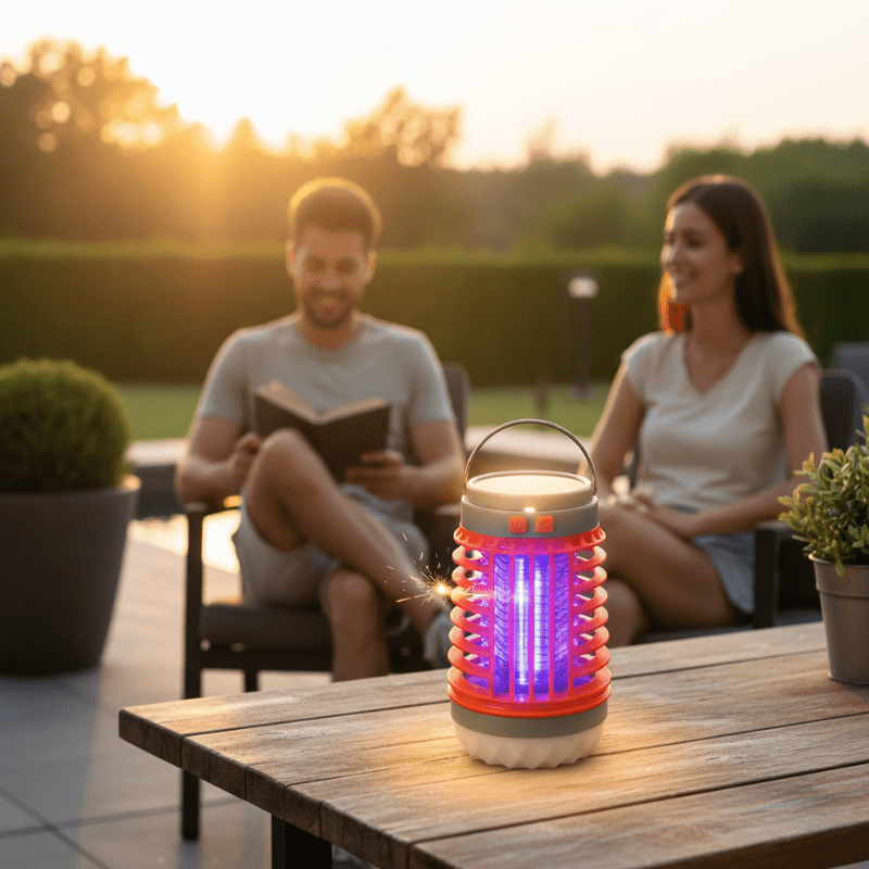 2-in-1 Solar Mosquito Killer Lamp & Outdoor Lantern