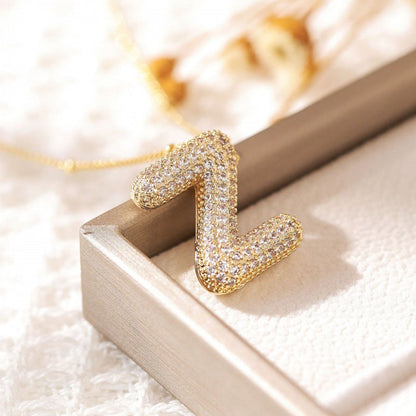 Skanto | Alphabet Diamond Pendant Necklace