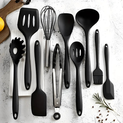 BowLift | Silicone Kitchen Utensil Set – 12 Pieces, Non-stick, Ergonomic, Heat Resistant up to 230°C
