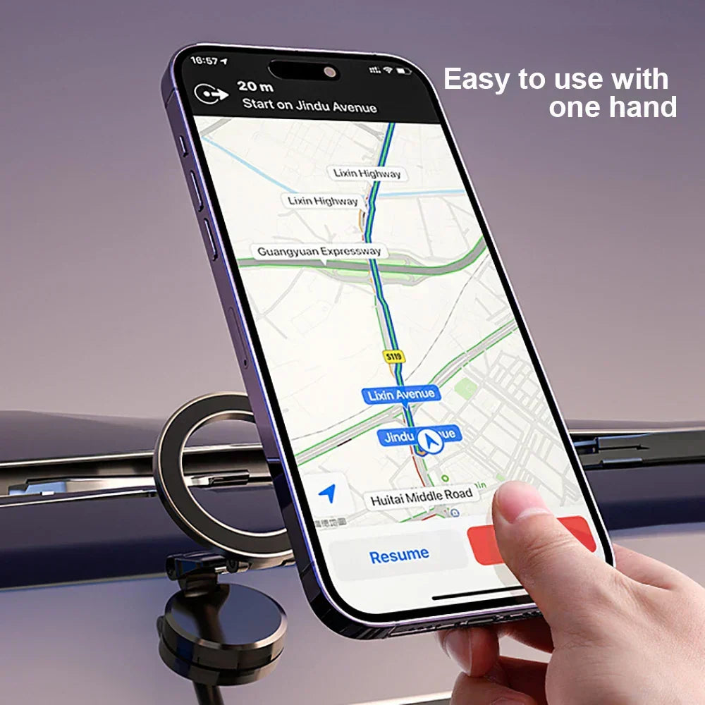 Skanto | 360° Foldable Magnetic Car Phone Holder – Adjustable & Secure Mount for All Smartphones