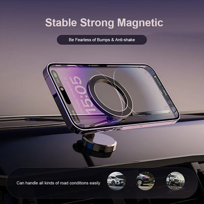 Skanto | 360° Foldable Magnetic Car Phone Holder – Adjustable & Secure Mount for All Smartphones