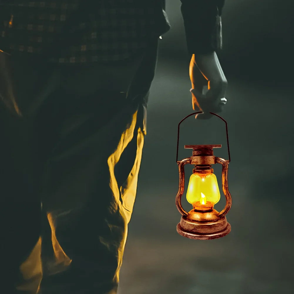 Retro Solar Lantern – Vintage Style for Outdoor Camping, Garden and Balcony, Weatherproof and Energy Efficient | Bowlift
