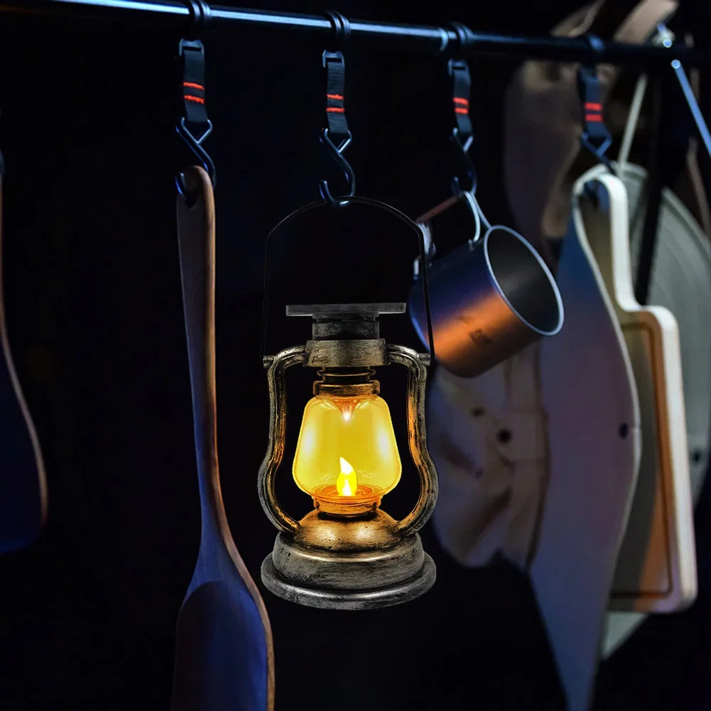 Retro Solar Lantern – Vintage Style for Outdoor Camping, Garden and Balcony, Weatherproof and Energy Efficient | Bowlift