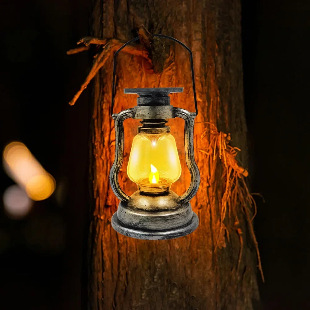 Retro Solar Lantern – Vintage Style for Outdoor Camping, Garden and Balcony, Weatherproof and Energy Efficient | Bowlift
