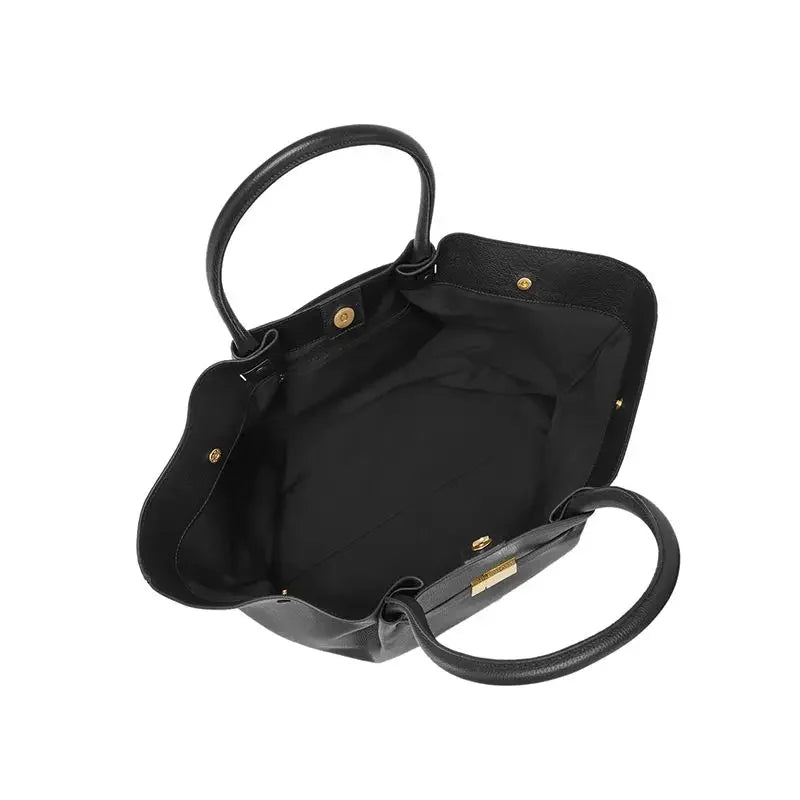Skanto | Tassa Luxurious Oversized Shoulder Bag with Gold Buckle – Elegant Minimalist Tote for Women
