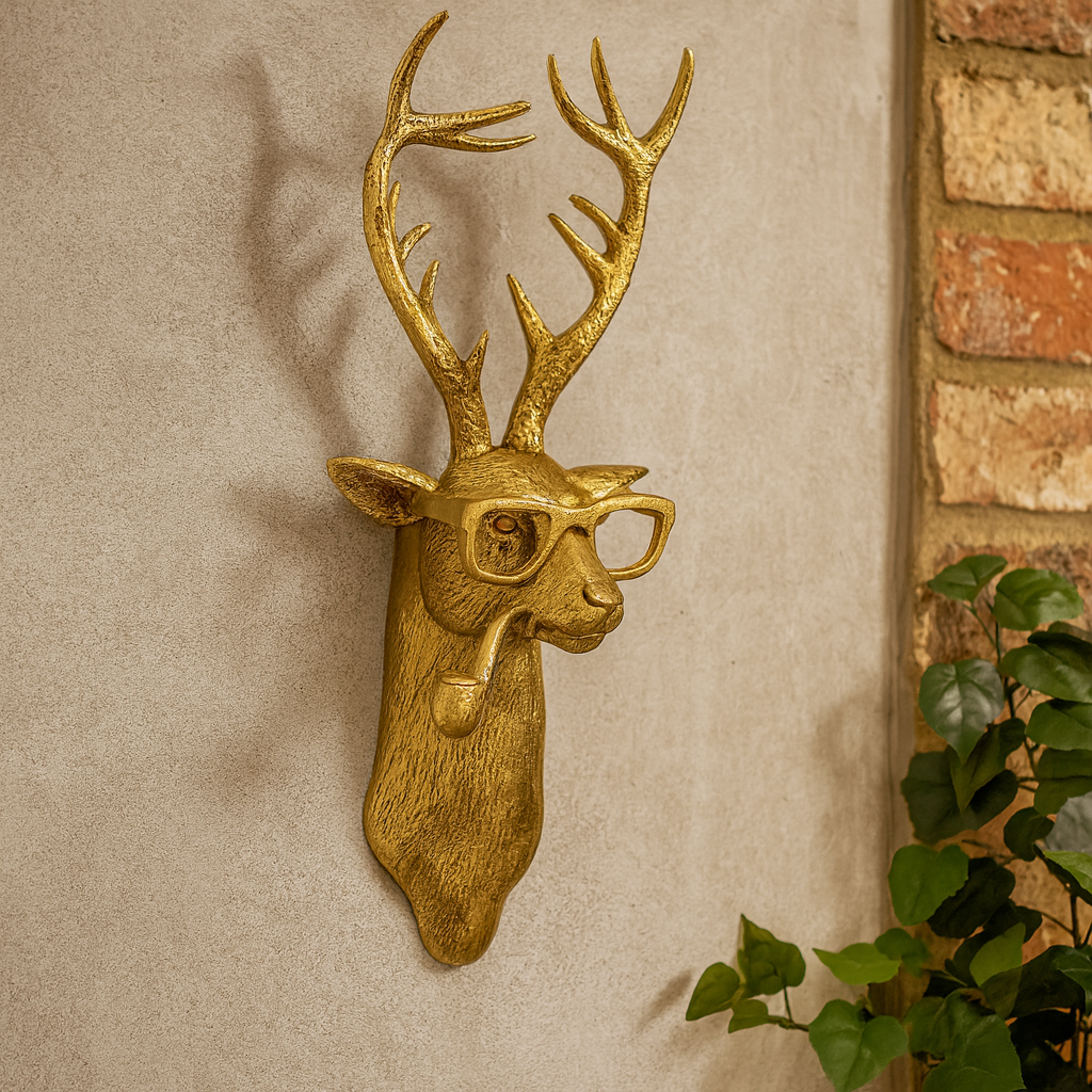 BowLift | Wall Art Vintage Resin Animal Head Sculpture