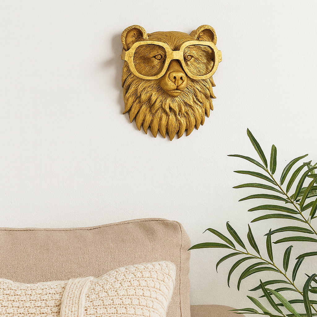 BowLift | Wall Art Vintage Resin Animal Head Sculpture