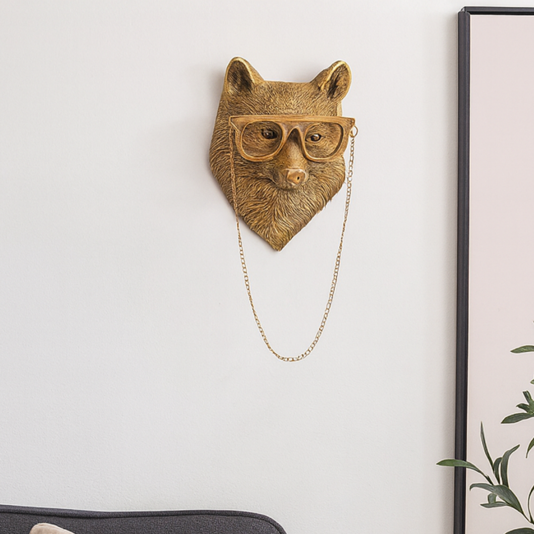 BowLift | Wall Art Vintage Resin Animal Head Sculpture