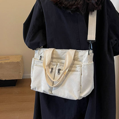 Skanto Skanto | Solid Corduroy Tote Bag