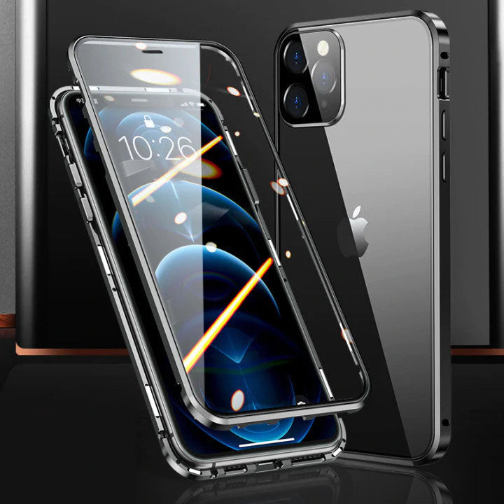Brehn | Magnetic tempered glass double-sided compatible with iPhone