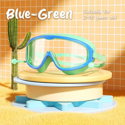 BowLift | HD children's large frame waterproof and anti-fog swimming goggles