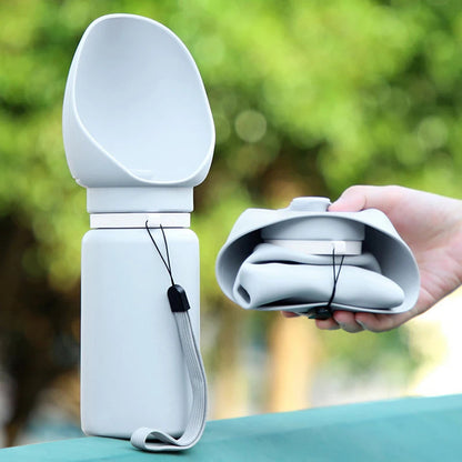 Skanto | 550ml Foldable & Leak-Proof Pet Water Bottle for Travel