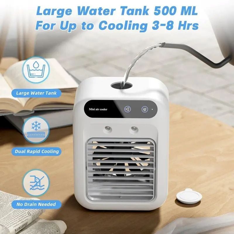 BowLift | Portable 3-In-1 Cooling Fan with 2-Speed Mist