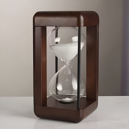 30-Minute Hourglass Timer - Solid Wood Frame & Decorative | Ideal for Office and Home | Skanto