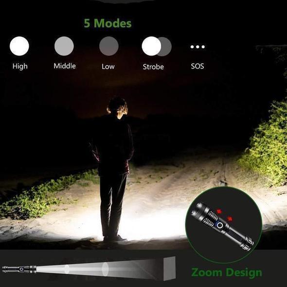 Skanto | 30000-5000 Lumen High-Performance Waterproof LED Flashlight