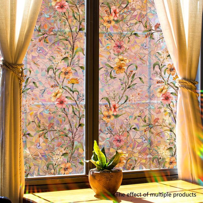 BowLift | 💐 Colorful Floral Bouquet Window Sticker 🖼️ (Removable without leaving marks)