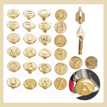 Skanto | 26 Letter Copper Mold — DIY Wood Burning/Crafting Set