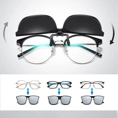 OogZeker ClipSunglasses – Lightweight Polarized UV400 Clip-on for Glasses Wearers | Bowlift