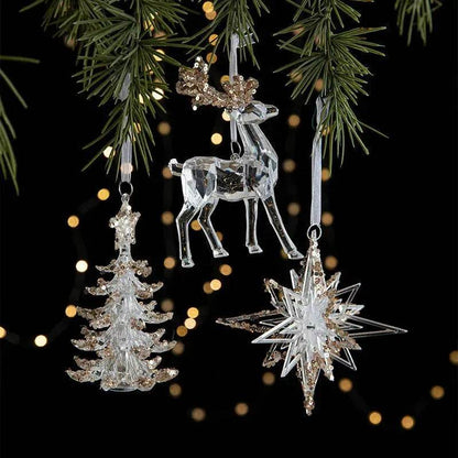 Skanto | Christmas Decorations Sequins Acrylic Transparent Pendant