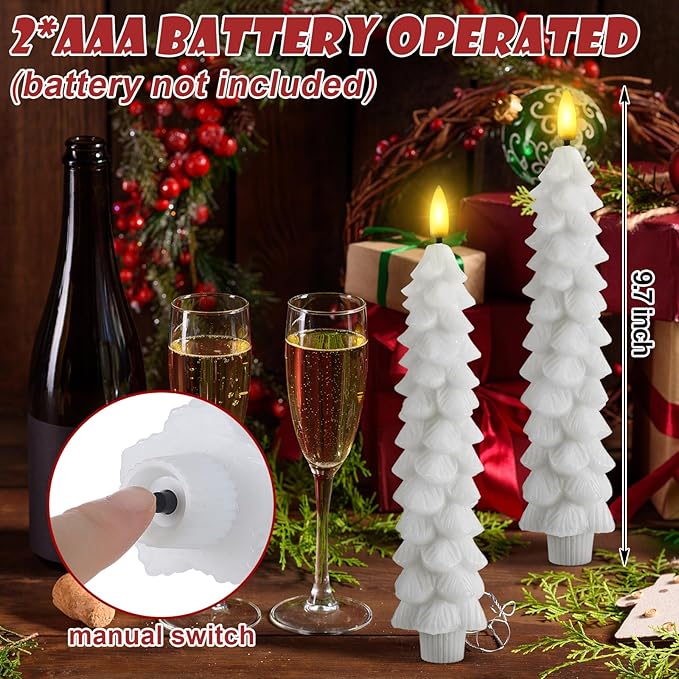 Skanto | Flameless LED Candles with Remote Control – Realistic 3D Flame Model LumaGlow