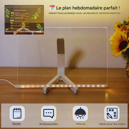 Kiddli Reusable LED Drawing Board with Light Pen