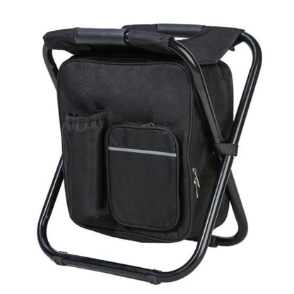 BowLift | 3-in-1 camouflage rucksack with folding chair & cooler compartment