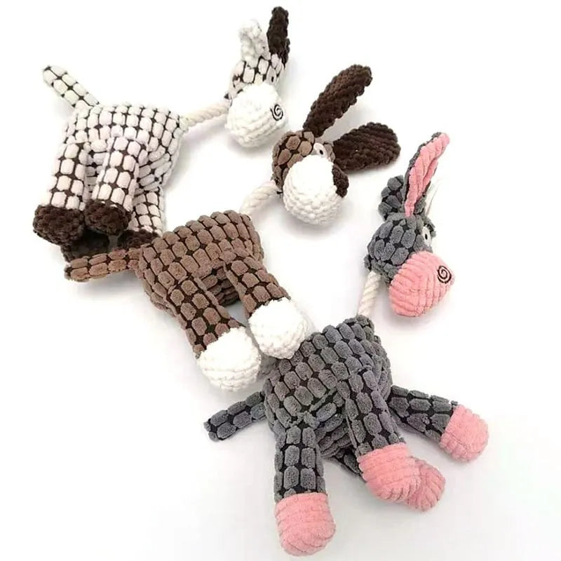 Squeaky plush toy for dogs