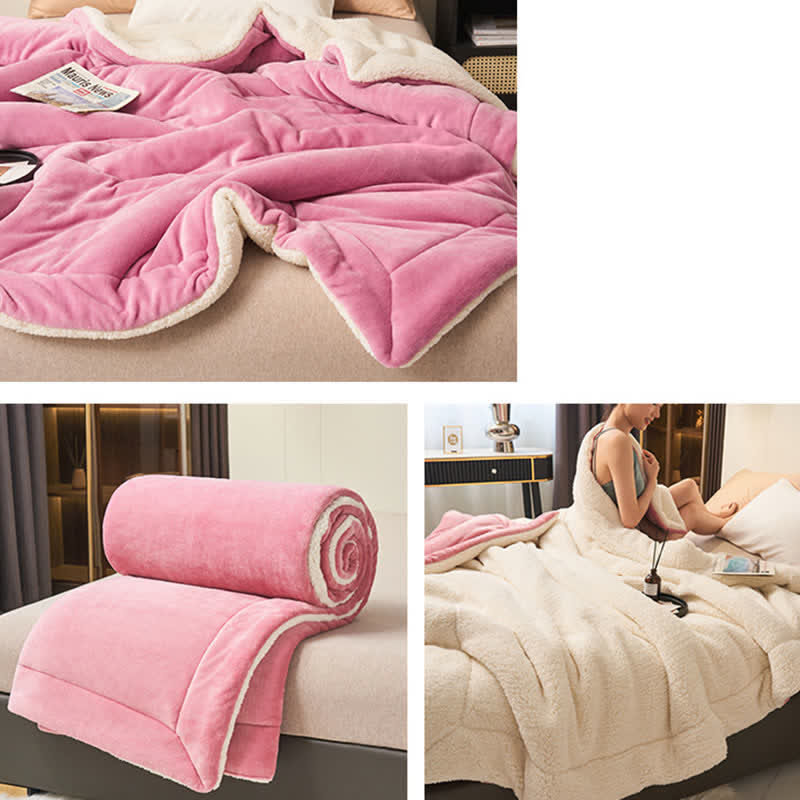 Skanto | Solid Double-Sided Velvet Cube Blanket