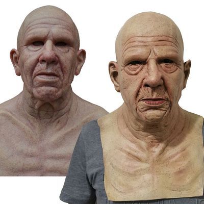 Creepy Old Man Mask – Realistic Latex Halloween Mask for Adults | Bowlift