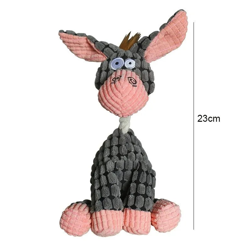 Squeaky plush toy for dogs