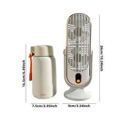Portable Mini Air Conditioner with USB Charging – 5 Speeds & 720° Rotation | Bowlift