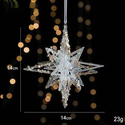 Skanto | Christmas Decorations Sequins Acrylic Transparent Pendant