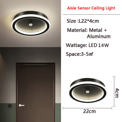 BowLift | MotionGlide PIR Motion Sensor LED Ceiling Light | Smart Lighting | Energy Efficient | Perfect for Hallway & Bathroom
