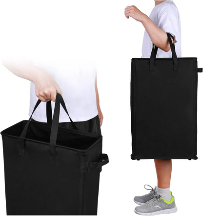 FlexiWash Laundry Basket – Foldable Laundry Basket with Oxford Fabric Handles Bowlift