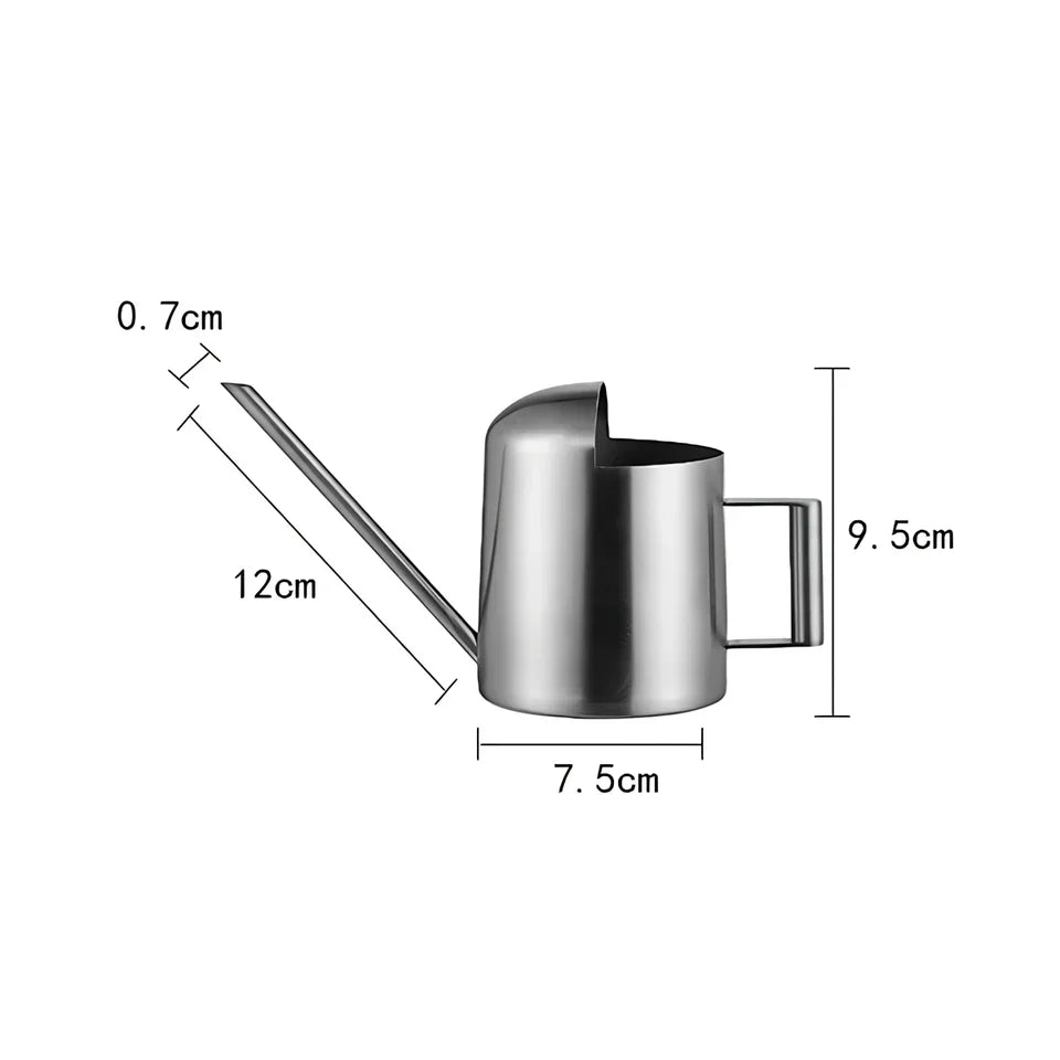 BowLift | Stainless Steel Watering Can for Indoor & Outdoor Plants – 300ML Long Spout
