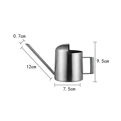 BowLift | Stainless Steel Watering Can for Indoor & Outdoor Plants – 300ML Long Spout