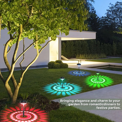 BowLift | Solar Garden Lamp with Color Change – LED Garden Lighting for Outdoor Use with Flower Pattern
