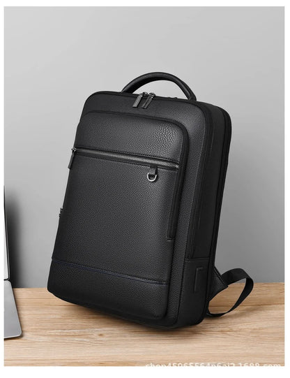 Skanto | MobilLux Leather Backpack – For Work, Travel & Modern Mobility