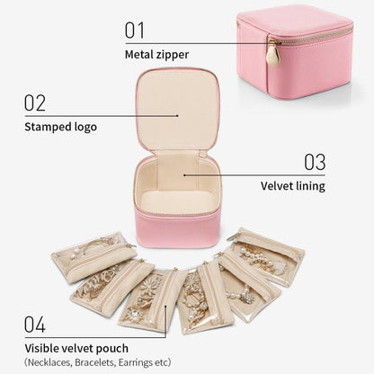 Jewelry box with 12 zipper compartments | Bowlift
