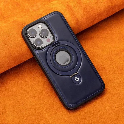 Magnetic iPhone case with invisible ring stand