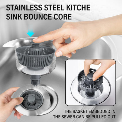 BowLift | New Upgraded Sink Bounce Core Drain Strainer